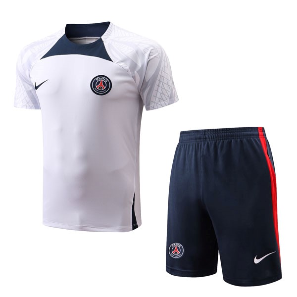 Trainingsshirt PSG Komplett-Set 2022-23 Weiß